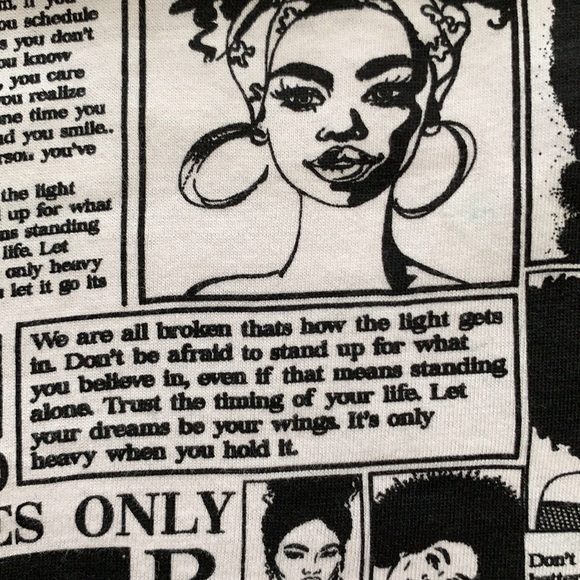 Vibe N - Black and White Top - NWOT - Picture 7 of 10